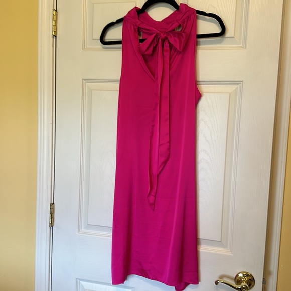 Express hot pink satin dress - Picture 2 of 4